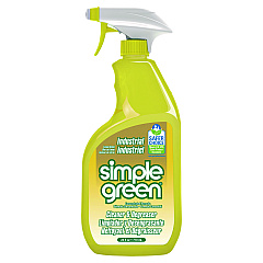 Simple Green Industrial Cleaner and Degreaser, Concentrated, Lemon, 24 oz Spray Bottle, 12/Carton (14002)