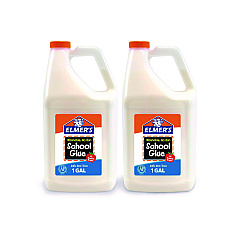 Elmer's School Glue, 1 gal, Dries Clear (E340NR)