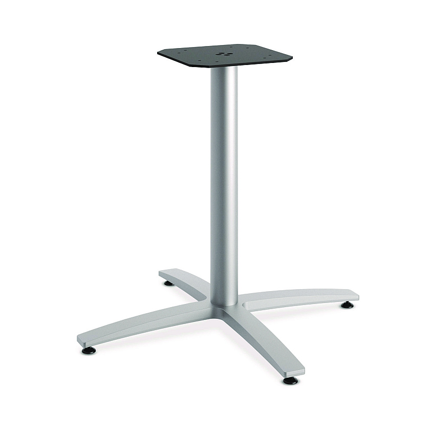 HON Between Seated-Height X-Base for 42" Table Tops, Silver (BTX30LPR8)