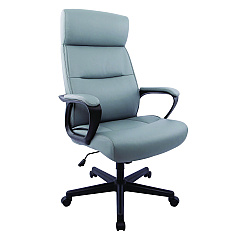 Alera Oxnam Series High-Back Task Chair, Supports Up to 275 lb, 17.56 to 21.38 Seat Height, Gray Seat, Gray Back, Black Base (ALEON41B49)