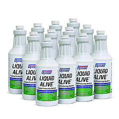 Dymon LIQUID ALIVE Enzyme Producing Bacteria, 32 oz. Bottle, 12/Carton (23332)