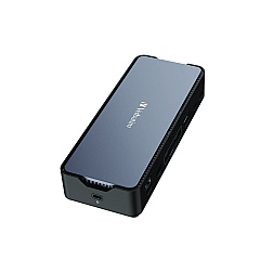Compatible Verbatim USB-C Pro Docking Station 15-in-1 SSD Enclosure, Audio/DisplayPort/HDMI/Micro SD/NVMe/RJ45/SD/USB-A/USB-C/SATA, Gray (32173)