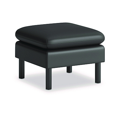 HON Parkwyn Series Ottoman, 23" x 23" x 17.5", Black (VP3LOTTBLK)
