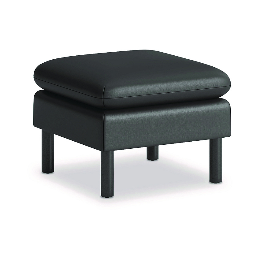 HON Parkwyn Series Ottoman, 23" x 23" x 17.5", Black (VP3LOTTBLK)