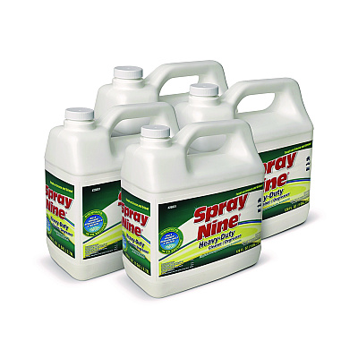 Spray Nine Heavy Duty Cleaner/Degreaser/Disinfectant, Citrus Scent, 1 gal Bottle, 4/Carton (268014CT)