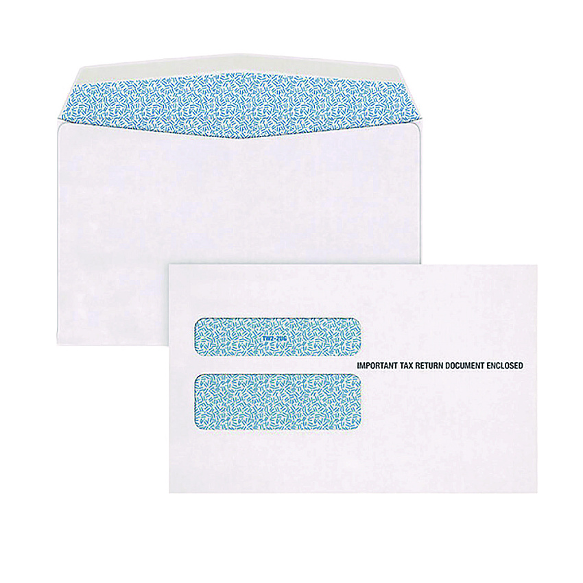 Adams W-2 Peel and Seal Envelopes, Commercial Flap, Self-Adhesive Closure, 5.63 x 9, White, 15/Pack (2219LSR)