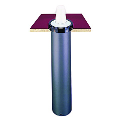 San Jamar EZ-Fit One-Size-Fits-All Cup Dispenser, For 8 oz to 46 oz Cups, Black (C2410C)