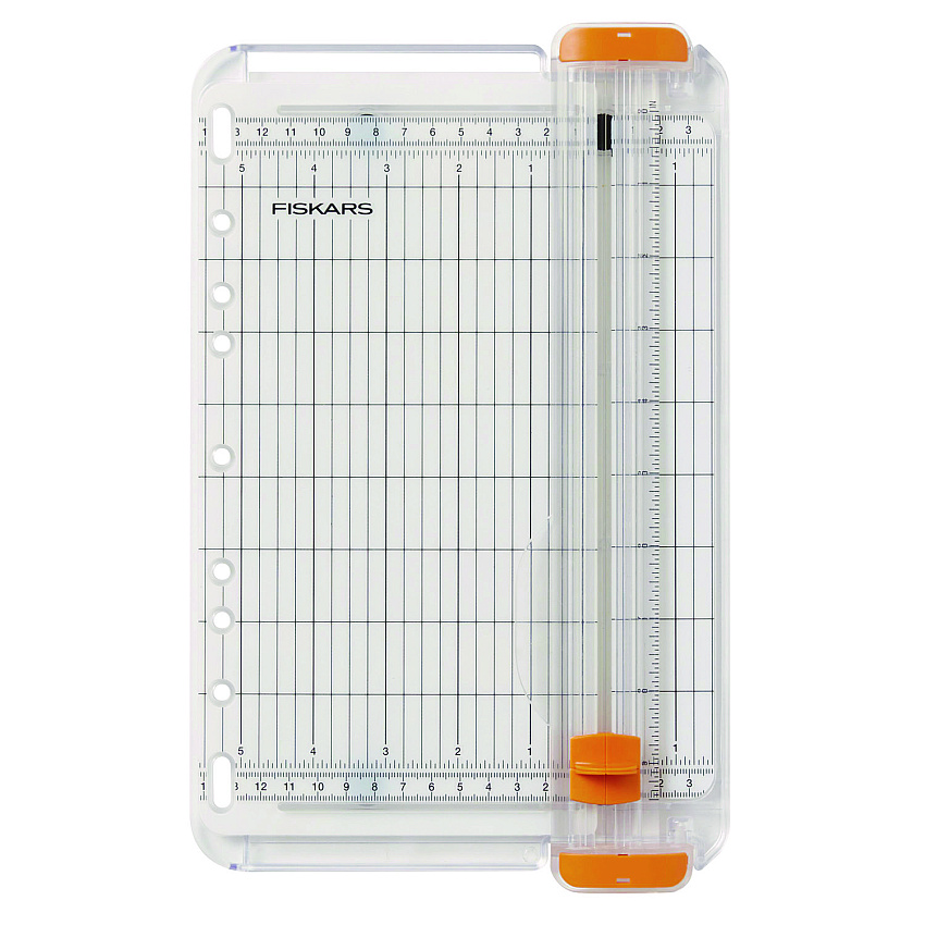 Fiskars SureCut Card Making Paper Trimmer, 8 Sheets, 9" Cut Length, 5.5"w x 9" l (1071221)