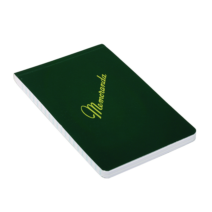 AbilityOne 7530002439366 SKILCRAFT Pocket-Sized Memorandum Pad, Narrow Rule, Green Cover, 144 White 3.38 x 5.5 Sheets, Dozen