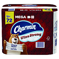 Charmin Ultra Strong Bathroom Tissue, Septic Safe, 2-Ply, White, 220 Sheet/Roll, 18/Pack (11105)
