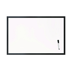 U Brands Magnetic Dry Erase Board with MDF Frame, 36 x 24, White Surface, Black Frame (311U0001)