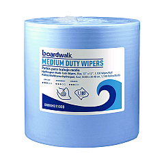 Boardwalk Hydrospun Wipers, Medium Duty, 12 x 12, Blue, 1,100/Roll (BWKHS1100B)
