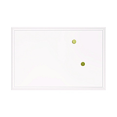 U Brands Magnetic Dry Erase Board with Decor Frame, 30 x 20, White Surface and Frame (2071U0001)