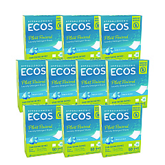 ECOS PRO Liquidless Laundry Detergent Sheets, Free and Clear, 50 Sheets/Pack, 10 Packs/Carton (953710CT)