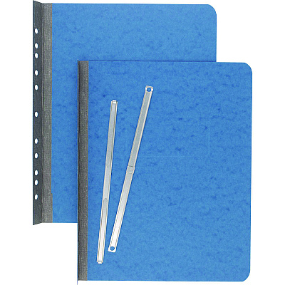 ACCO Pressboard Report Cover with Tyvek Reinforced Hinge, Two-Piece Prong Fastener, 3" Capacity, 8.5 x 11, Light Blue/Light Blue (25972)