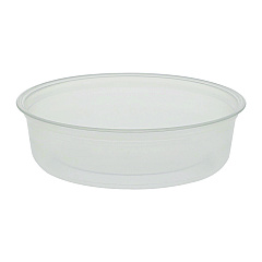 Fabri-Kal Microwavable Deli Containers, 6 oz, 4.6" Diameter x 1.3" h, Clear, Plastic, 500/Carton (PK6SC)