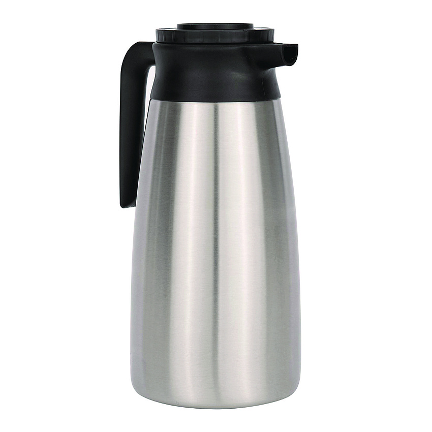 BUNN 1.9 Liter Thermal Pitcher, Stainless Steel/Black (VACPIT19)