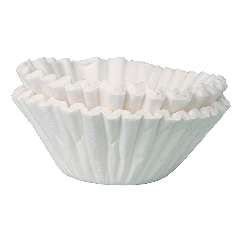 BUNN Coffee/Tea Brewer Dual Purpose Filters, 1.5 gal Urn Style, Flat Bottom, 50/Cluster, 10 Clusters/Carton (TEASYS2)