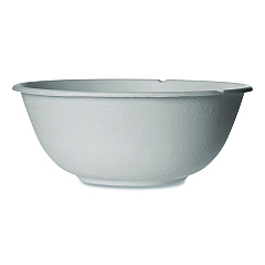 Eco-Products Vanguard Renewable and Compostable Sugarcane Bowls, 46 oz, White, 400/Carton (EPBL46CNFA)