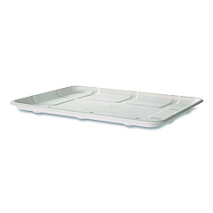 Eco-Products Meat and Produce Food Trays, 10.52 x 8.5 x 0.5, White, Sugarcane Fiber, 300/Carton (EPMP8SNFA)