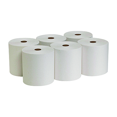 Georgia Pacific Professional Pacific Blue Basic Nonperf Paper Towel Rolls, 7.88" x 800 ft, White, 6 Rolls/Carton (26601)