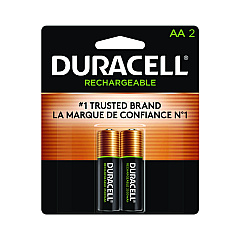 Duracell Rechargeable StayCharged NiMH Batteries, AA, 2/Pack (NLAA2BCD)