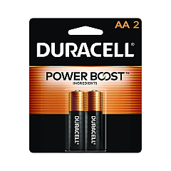Duracell Power Boost CopperTop Alkaline AA Batteries, 2/Pack (MN1500B2Z)