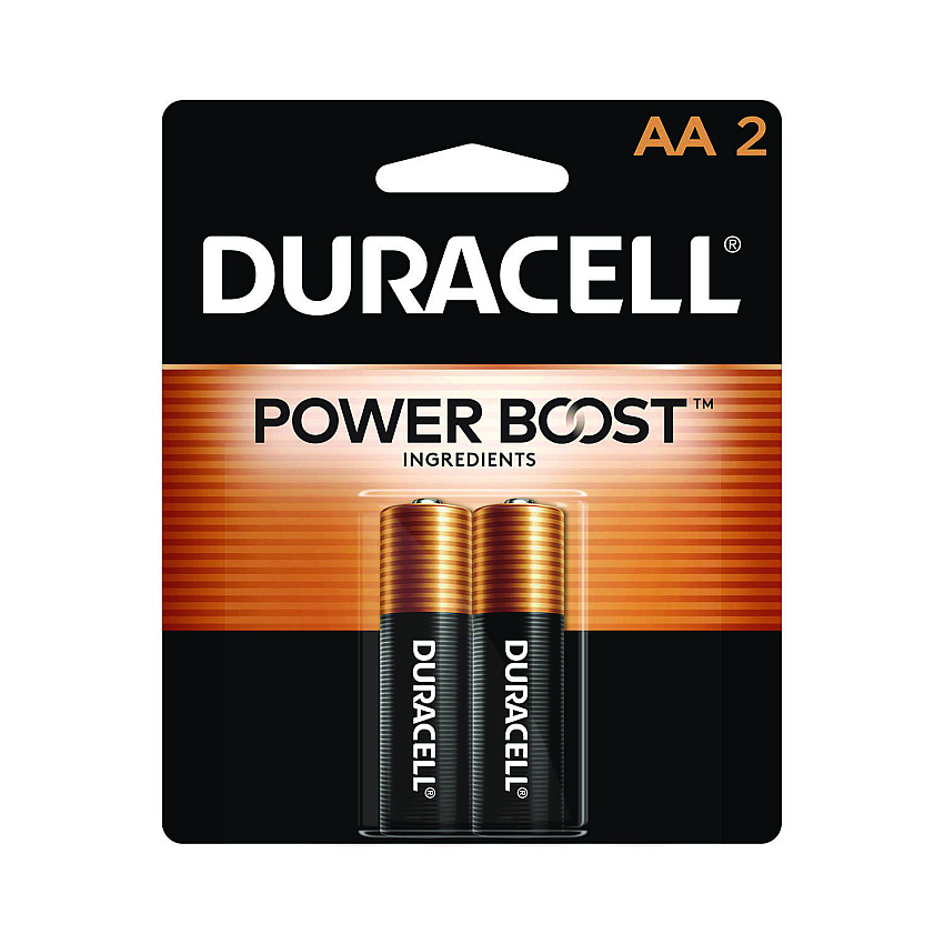 Duracell Power Boost CopperTop Alkaline AA Batteries, 2/Pack (MN1500B2Z)