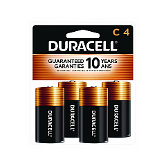 Duracell CopperTop Alkaline C Batteries, 4/Pack (MN1400R4ZX17)