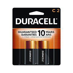 Duracell CopperTop Alkaline C Batteries, 2/Pack (MN1400B2Z)