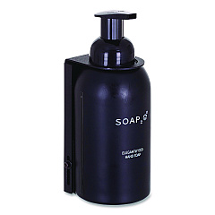 SOAP2O Elegantly Eco Glass Bottle for Foaming Hand Soap, Black (S2OMD350BDEA)