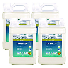 ECOS PRO Dishmate Manual Dish Liquid, Free and Clear, 1 gal Jug, 4/Carton (PL972104CT)