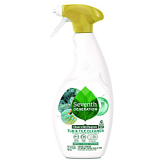 Seventh Generation Professional Tub and Tile Cleaner, Emerald Cypress and Fir Scent, 26 oz Spray Bottle, 8/Carton (67662077)