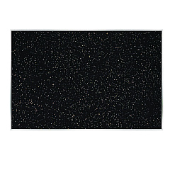 Ghent Recycled Bulletin Board, 87.91 x 48.5, Tan Speckled Surface, Satin Aluminum Frame (ATR47TN)
