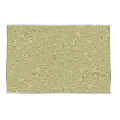 Ghent Vinyl Bulletin Board with Aluminum Frame, 87.91" x 48.5", Caramel Surface, Satin Aluminum Frame (AV47181)