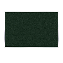 Ghent Vinyl Bulletin Board with Aluminum Frame, 87.91" x 48.5", Ebony Surface, Satin Aluminum Frame (AV47183)