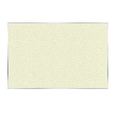 Ghent Vinyl Bulletin Board with Aluminum Frame, 87.91" x 48.5", Ivory Surface, Satin Aluminum Frame (AV47185)