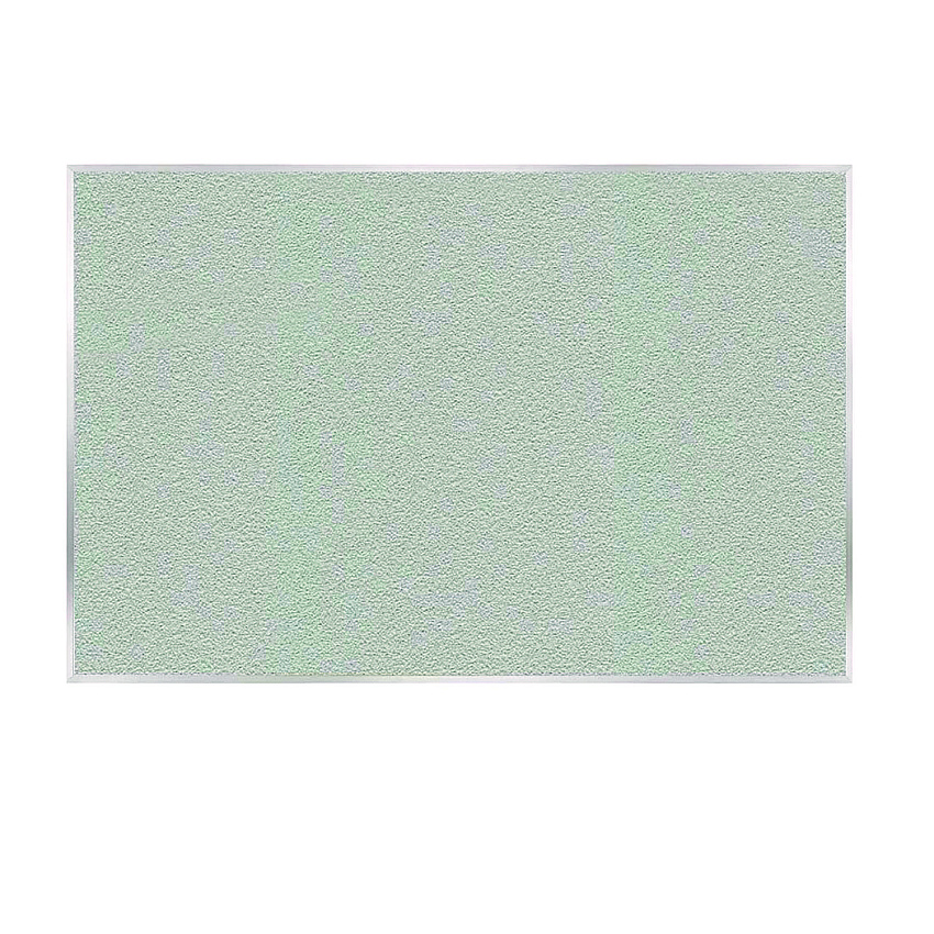 Ghent Vinyl Bulletin Board with Aluminum Frame, 87.91" x 48.5", Silver Surface, Satin Aluminum Frame (AV47193)