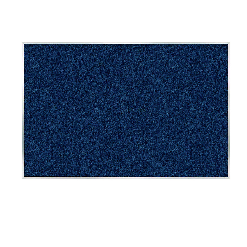 Ghent Vinyl Bulletin Board with Aluminum Frame, 87.91" x 48.5", Navy Surface, Satin Aluminum Frame (AV47195)