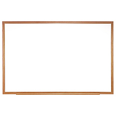 Ghent M1 Porcelain Magnetic Whiteboard, 87.94" x 48.5", White Surface, Natural Wood Frame (M1W474)