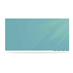 Ghent Aria Low-Profile Frameless Magnetic Glassboard, 36" x 24", Denim Blue Surface (ARIASM23DM)