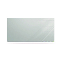 Ghent Aria Low-Profile Frameless Magnetic Glassboard, 48" x 36", Gray Surface (ARIASM34GY)