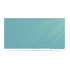 Ghent Aria Low-Profile Frameless Magnetic Glassboard, 120" x 48", Denim Blue Surface (ARIASM410DM)