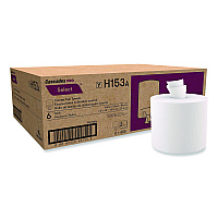Cascades Select Center-Pull Paper Towels, 2-Ply, 7.3 x 10, White, 600/Roll, 6 Rolls/Carton (H153)