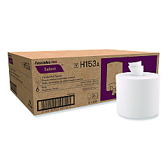Cascades Select Center-Pull Paper Towels, 2-Ply, 7.3 x 10, White, 600/Roll, 6 Rolls/Carton (H153)