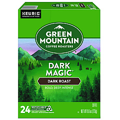 Green Mountain Coffee Dark Magic Extra Bold Coffee K-Cup Pods, 24/Box (4061)