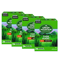 Green Mountain Coffee Dark Magic Decaf Extra Bold Coffee K-Cups, 96/Carton (4067CT)