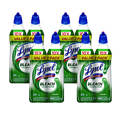LYSOL Brand Disinfectant Toilet Bowl Cleaner with Bleach, 24 oz, 8/Carton (96085)