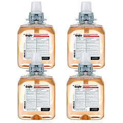 GOJO Luxury Foam Antibacterial Handwash, Fresh Fruit, 1,250 mL Refill, 4/Carton (516204CT)