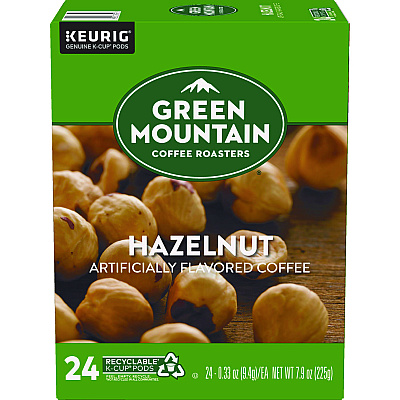 Green Mountain Coffee Hazelnut Coffee K-Cups, 24/Box (6792)
